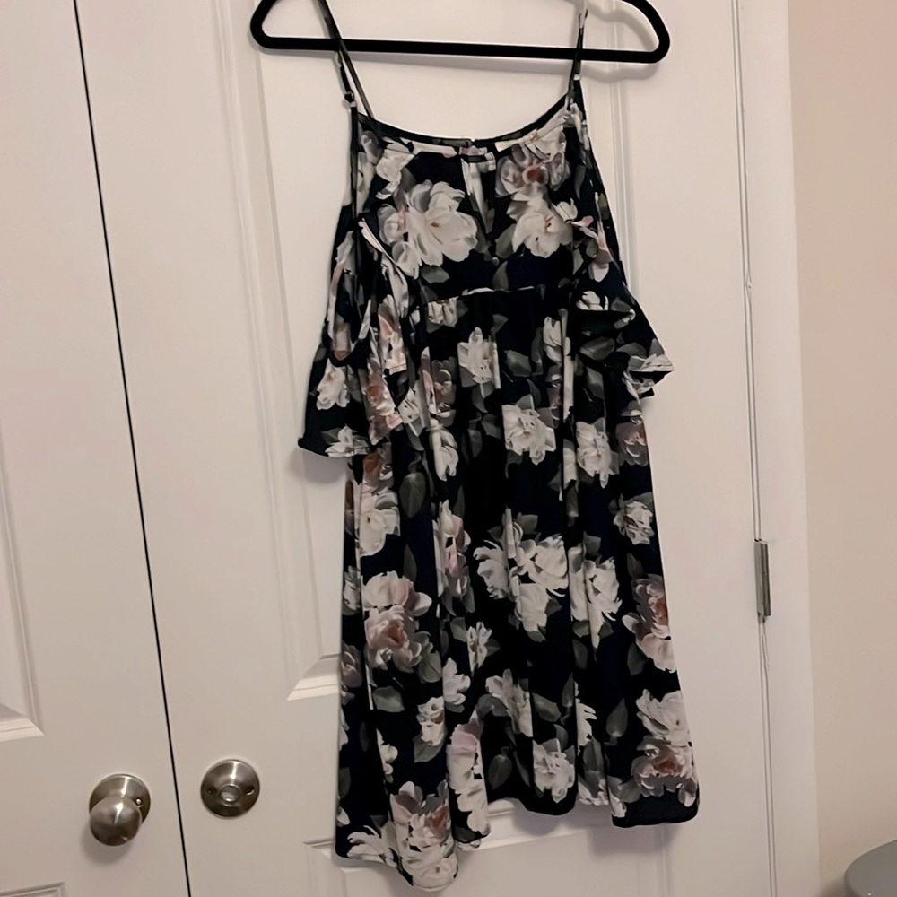 UMGEE floral cold shoulder dress